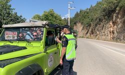 Alanya’da 10 araç daha trafikten men edildi