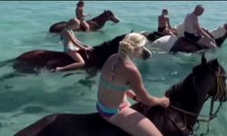 Alanya’da "Denizde At Turu" İddiası Gerçeği Yansıtmıyor