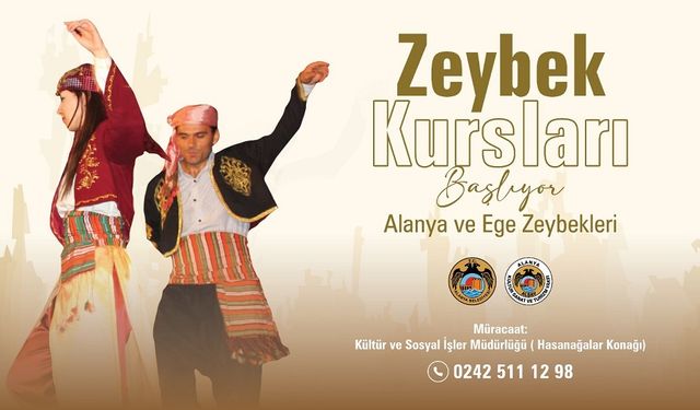 Alanya ve Ege Yöresi Zeybek Kursları Yeniden Başlıyor