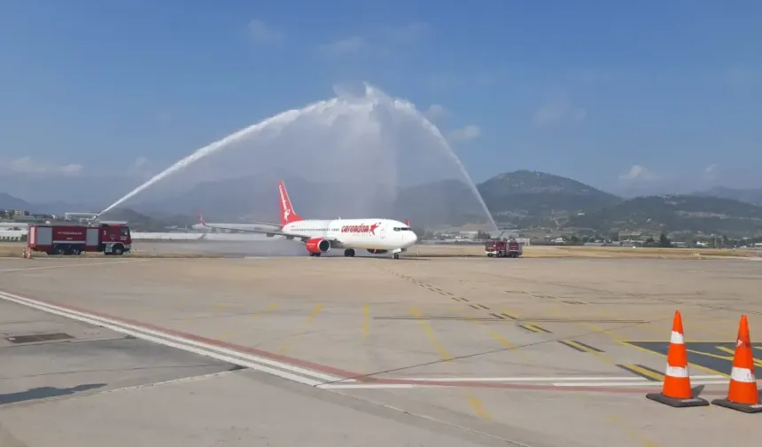 GZP-Alanya Havalimanı Corendon’un ilk Brüksel uçuşunu karşıladı